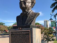 11 Bust of Sir William Alexander Bustamante (1884-1977) who was the first Prime Minister of Jamaica in 1962 in Emancipation Park Kingston Jamaica